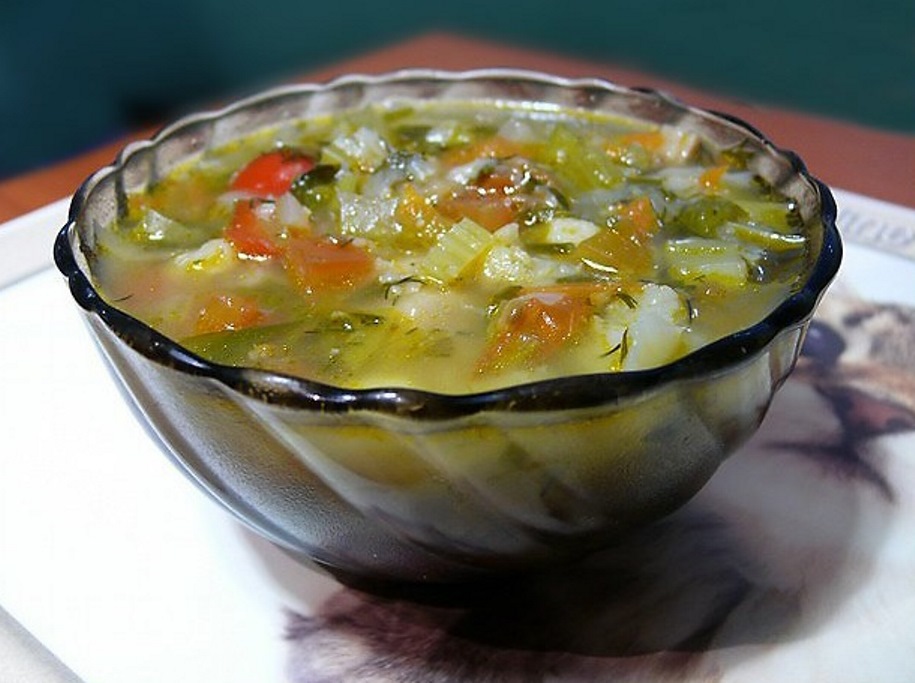 диета на основе овощной суп