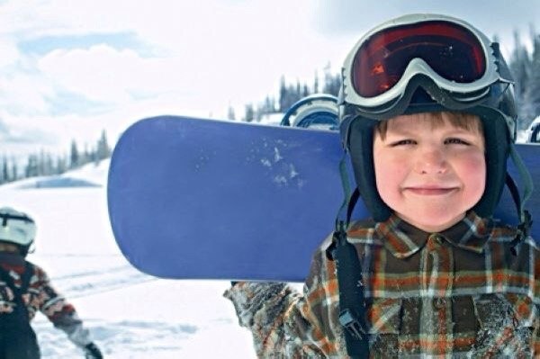 Сноуборд — превосходный подарок для любого ребенка